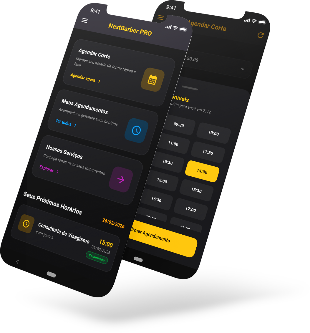 Aplicativo NextBarber Pro